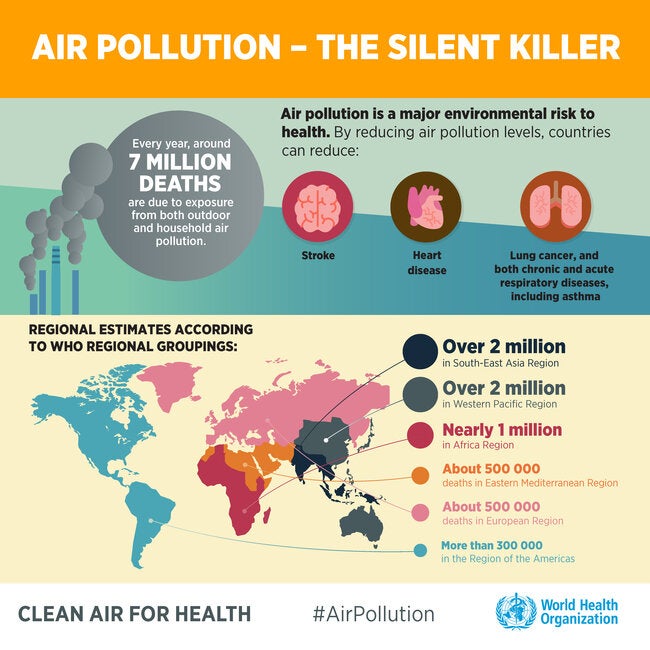 Infographic. Air Pollution, The Silent Killer; 2018 - PAHO/WHO | Pan ...